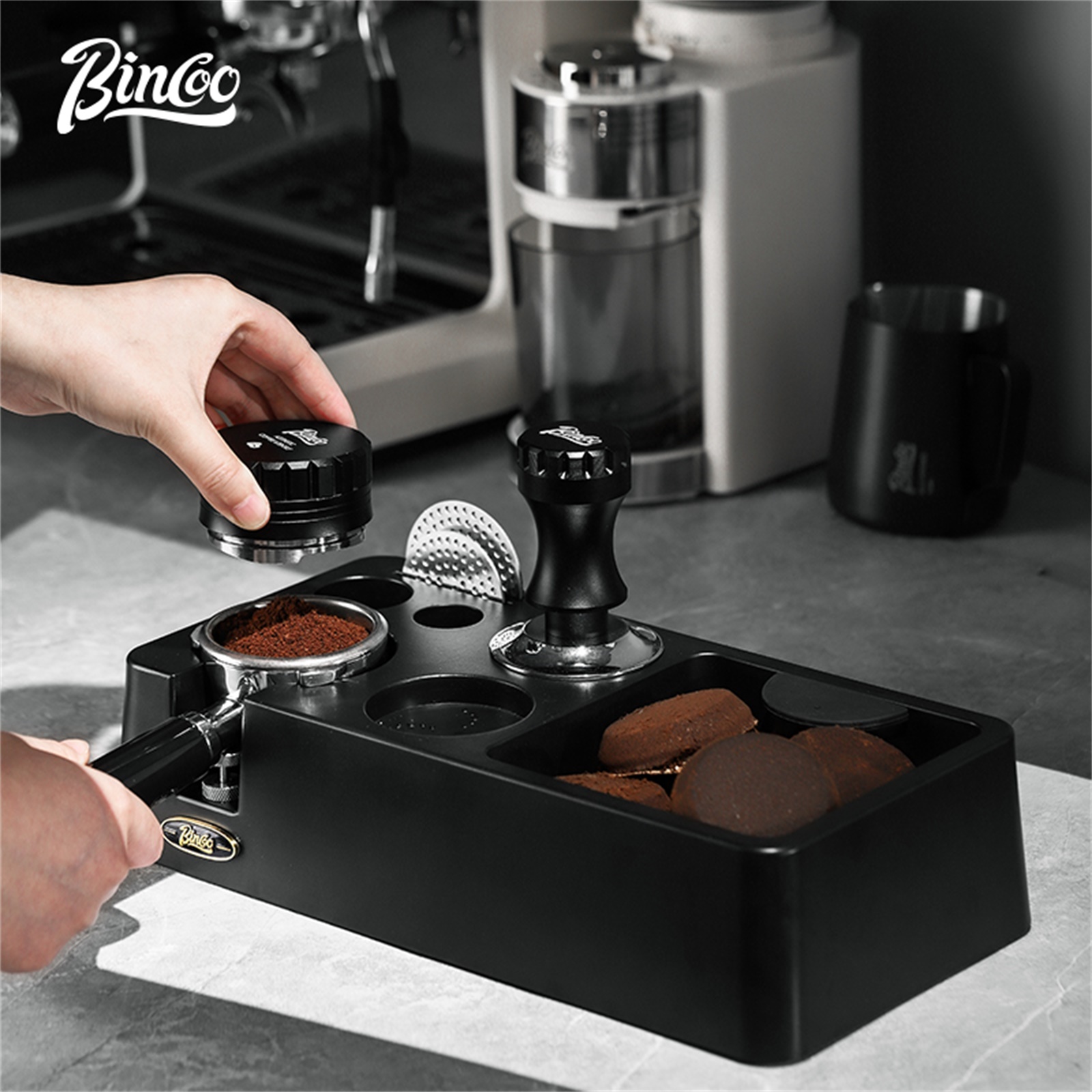 Espresso Tamper Set - Distributore di caffè Bincoo 51/58mm Macchina