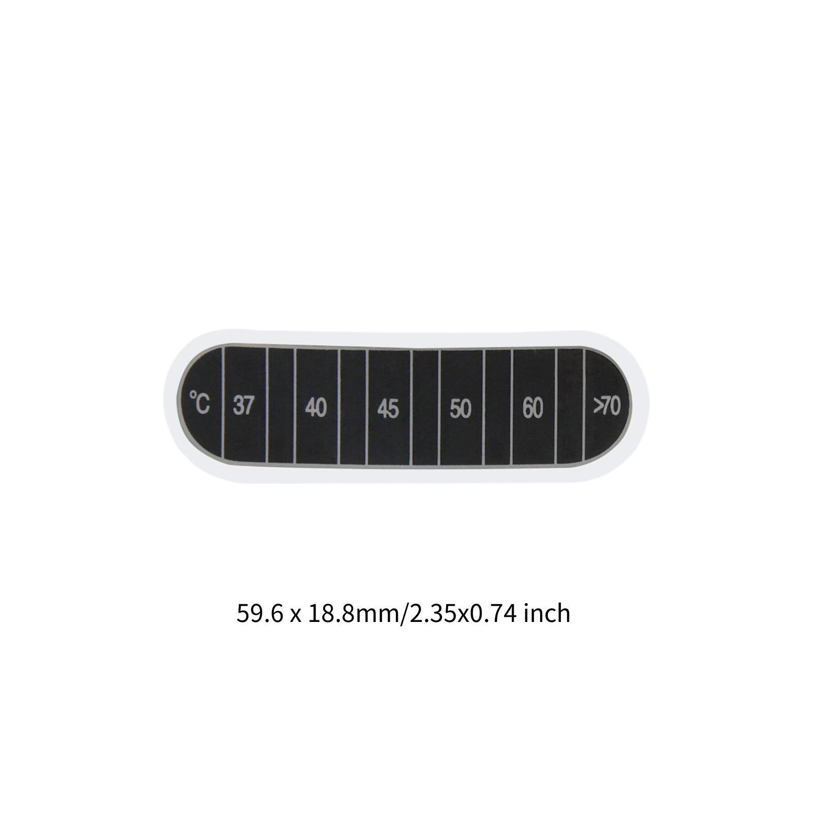 Temperature Strip Thermometer - 10 strisce termometriche con intervallo di