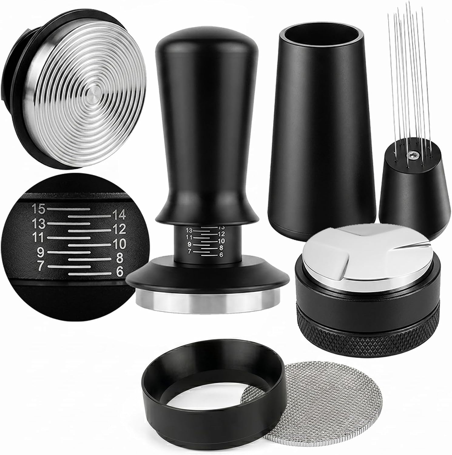 Espresso Tamper Set - Kit Accessori Caffè Espresso 51mm 5