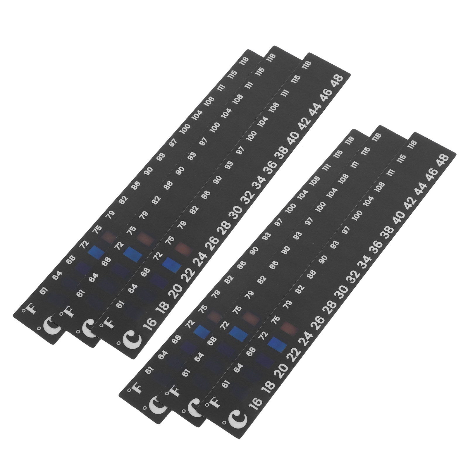 Temperature Strip Thermometer - 6 Pezzi di Adesivi Termometrici per