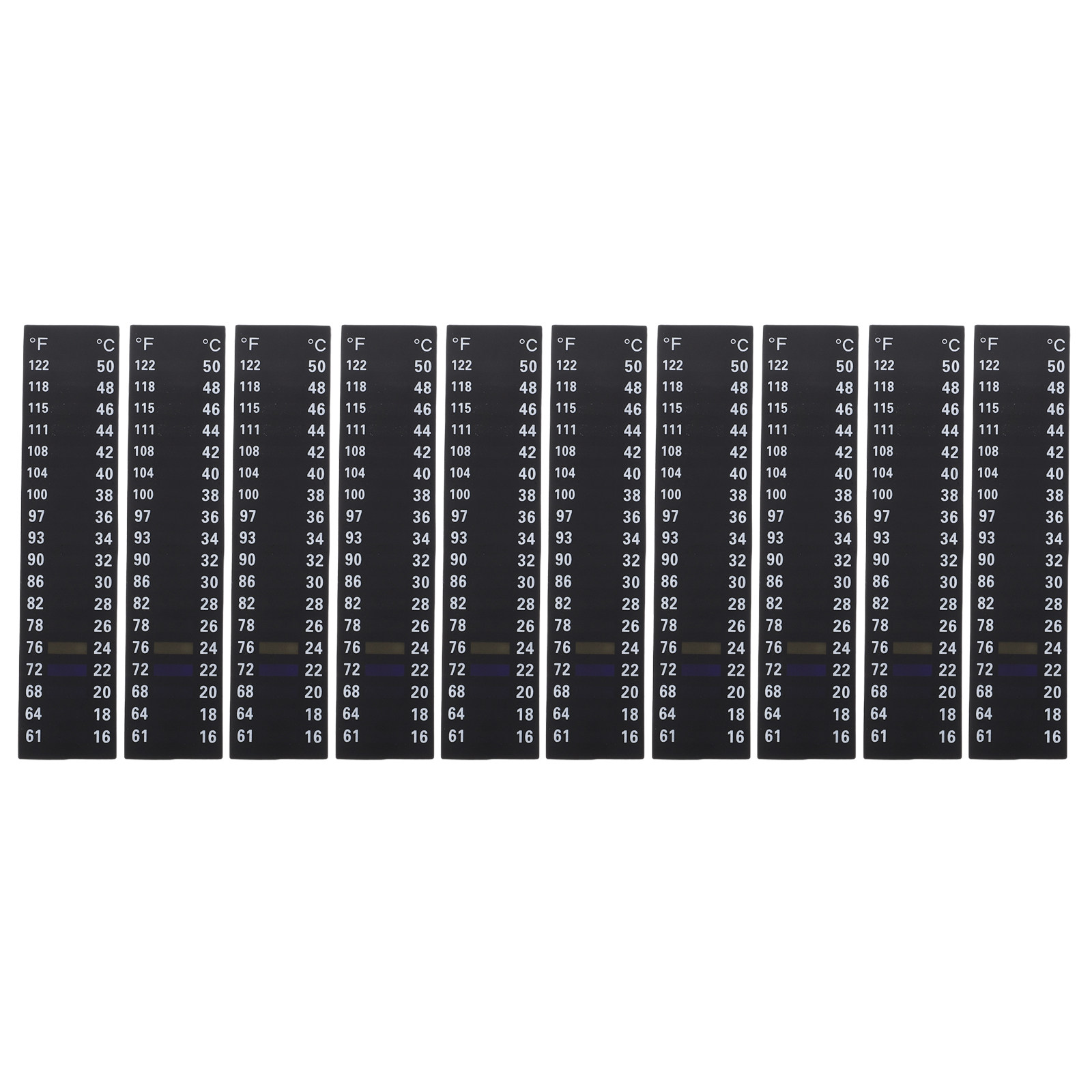 Temperature Strip Thermometer - 10 Pezzi Strisce Adesive Termometro per