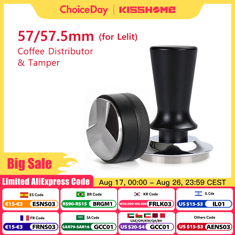 Espresso Tamper Set - Tamper caffè 57mm 57.5mm Strumenti distributori