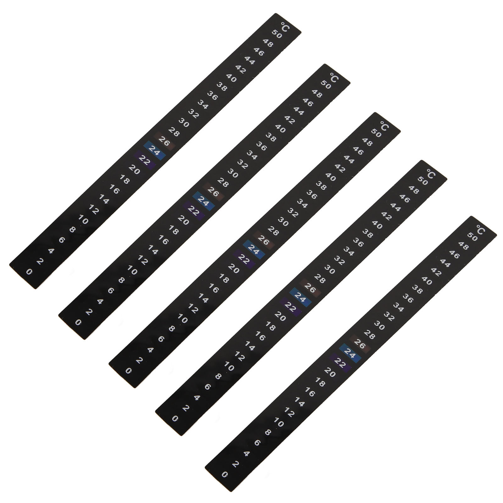Temperature Strip Thermometer - 5 Pezzi di Adesivi Termometrici per