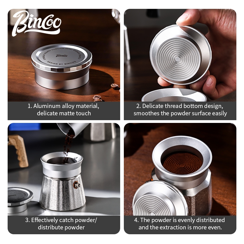 Set pressino e anello raccogli - Espresso Tamper Set recensione e prezzo