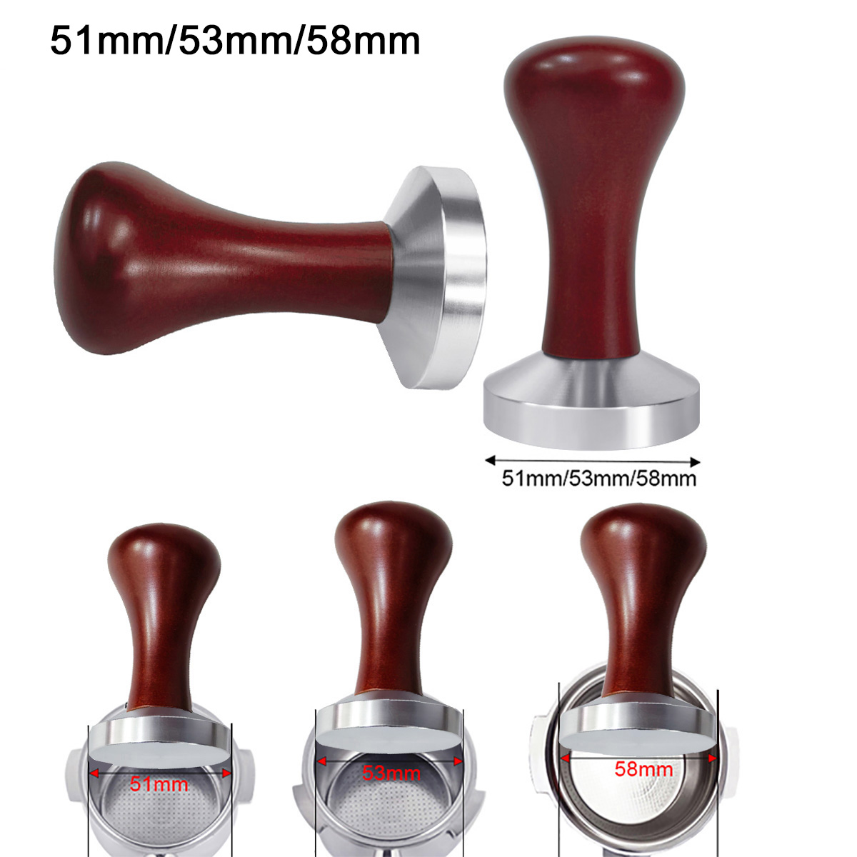 51mm 53mm 58mm Tamper per caff - Espresso Tamper Set recensione e prezzo